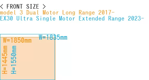 #model 3 Dual Motor Long Range 2017- + EX30 Ultra Single Motor Extended Range 2023-